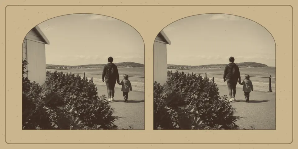 Stereo camera, 1898. Example made with Annum.