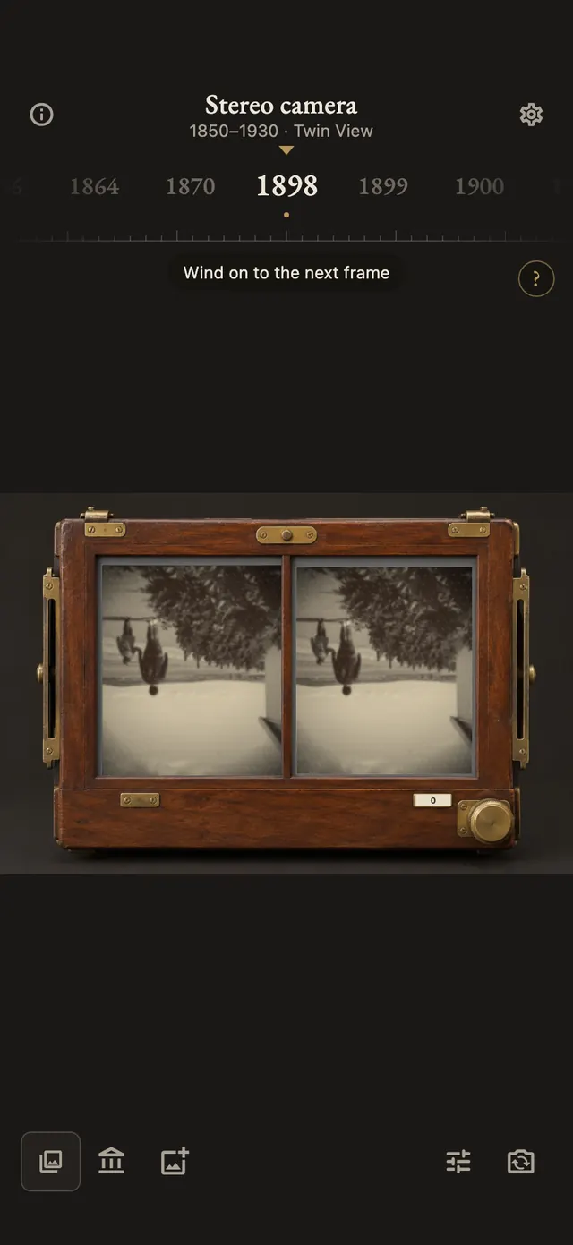 The stereo camera of 1898 in Annum
